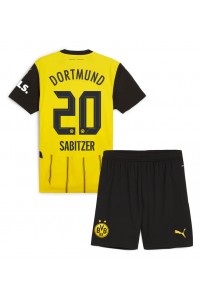 Fotbalové Dres Borussia Dortmund Marcel Sabitzer #20 Dětské Domácí Oblečení 2024-25 Krátký Rukáv (+ trenýrky)